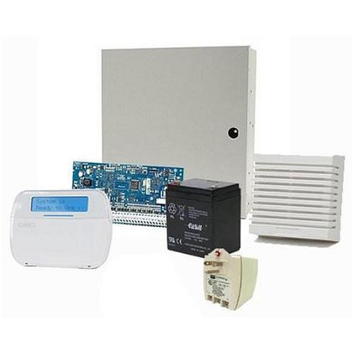 Kit DSC NEO: central HS2032,teclado HS2LCD, pir LC100, Sirena MP100 y bateria 12v 7A